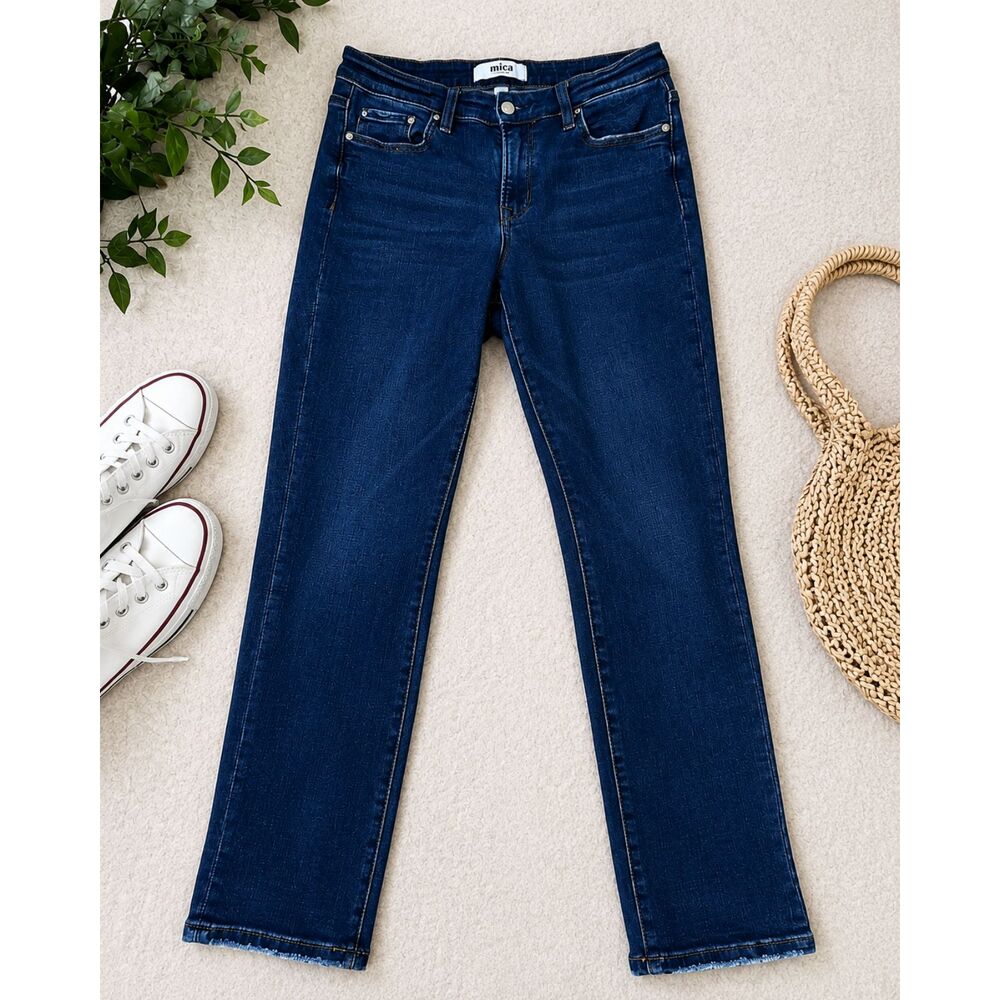 MICA Los Angeles Skinny Jeans Womens 29 Dark Wash Stretch Boutique Minimalist